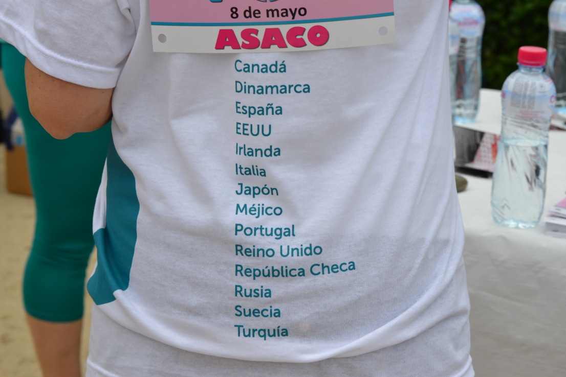 Dia Mundial Cancer Ovario ASACO 2013 Globalbalance Camiseta